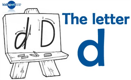 How to write: The letter d